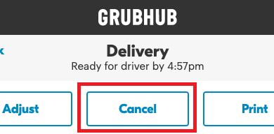 How to Cancel GrubHub Order